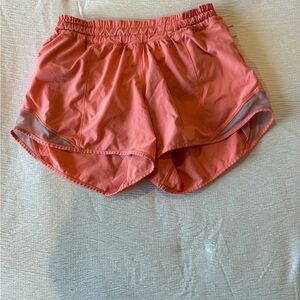 Women's Lululemon Hotty Hot Coral Athletic Shorts